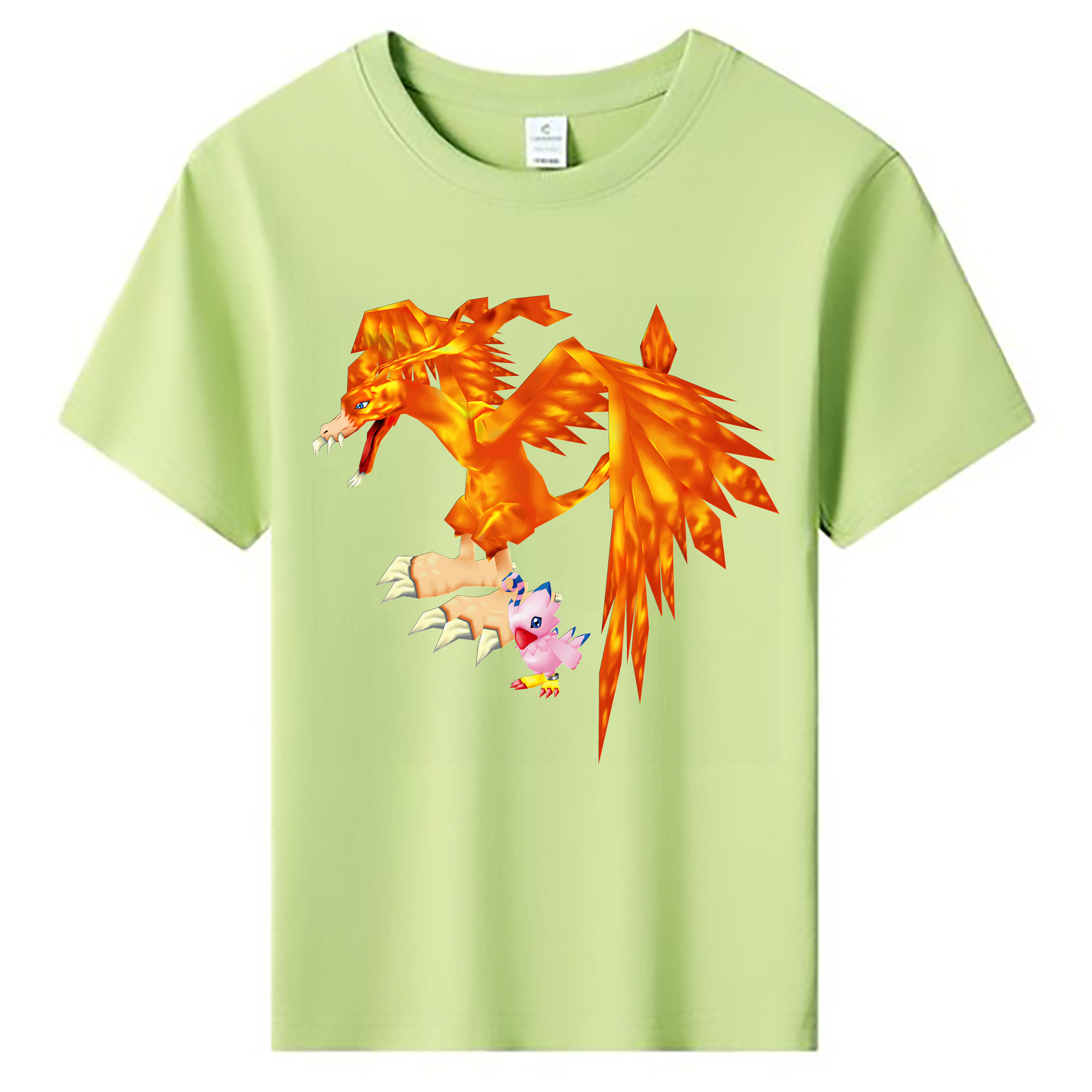（画像用） Digimon デジタルモンスター/デジモン 綿100％キッズTシャツ（フロントプリント）